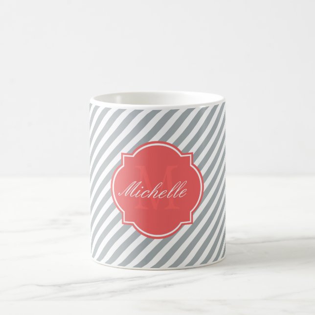 Paloma Stripe Monogramme Mug (Centre)