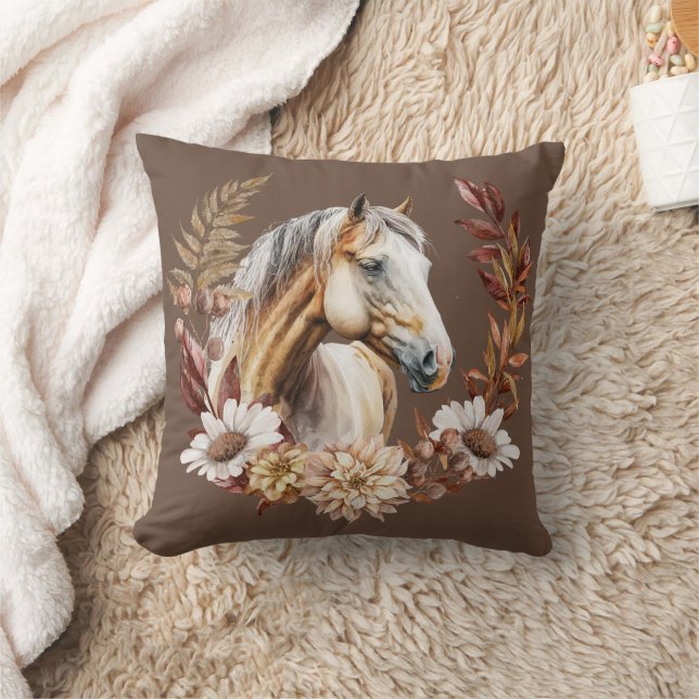 Palomino Gold Pferd Herbstkraut Keuchkissen Kissen (Decke)