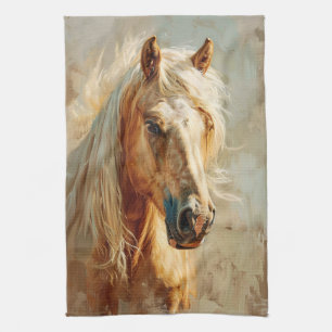 Palomino Horse Portrait Geschirrtuch