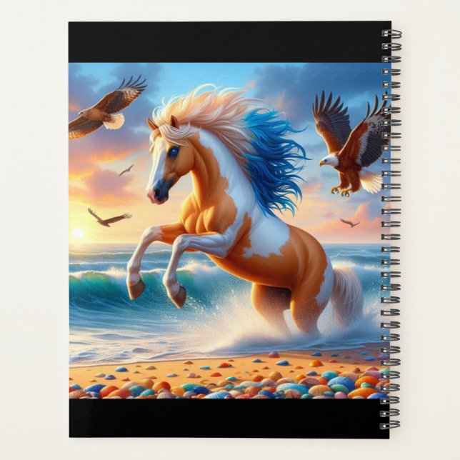 Palomino Paint Horse Ocean Planer (Rückseite)