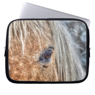 Palomino Paint Horse's Eye Animal Lover Foto Laptopschutzhülle