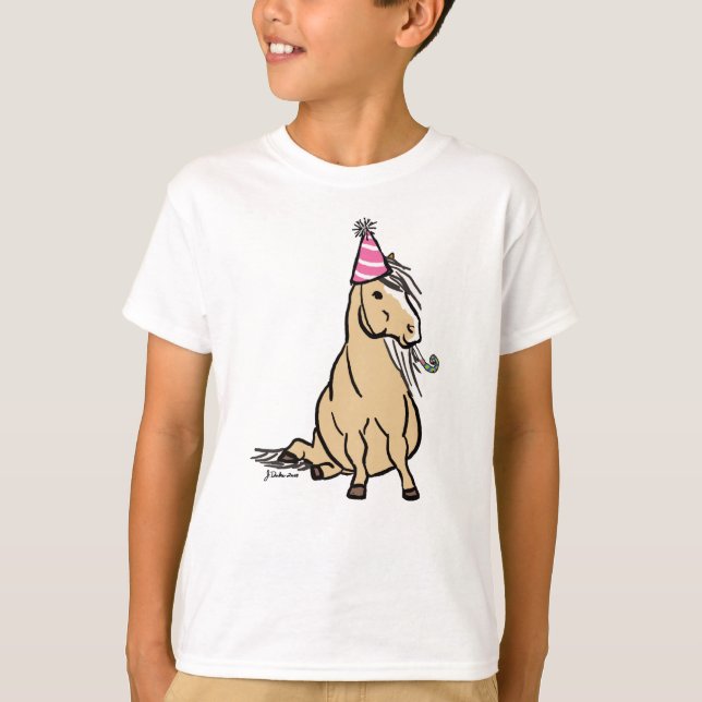 Palomino Party Pony T-Shirt (Vorderseite)