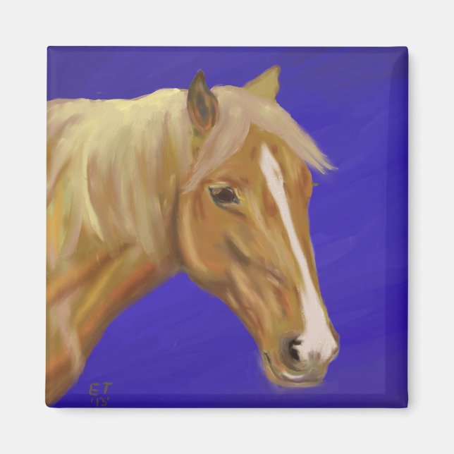 Palomino Pferd Magnet (Vorne)