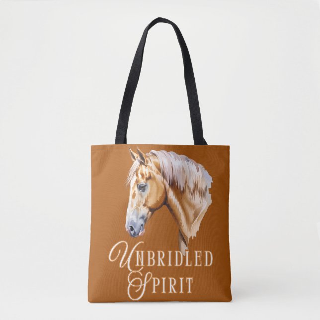 Palomino Pferd Unbritischer Geist Tasche (Vorderseite)
