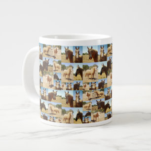 Palomino-Pferde-Fotocollage, Jumbo-Tasse