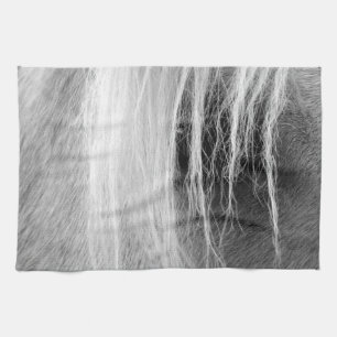 Palomino Schwarz und Weiß Handtuch