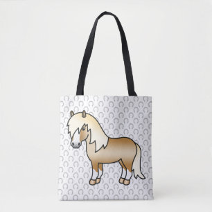 Palomino Shetlandpony Süße Cartoon-Illustration Tasche