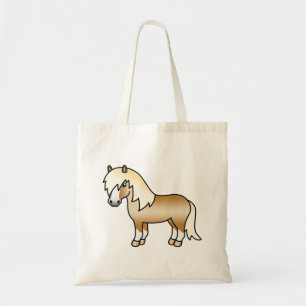 Palomino Shetlandpony Süße Cartoon-Illustration Tragetasche