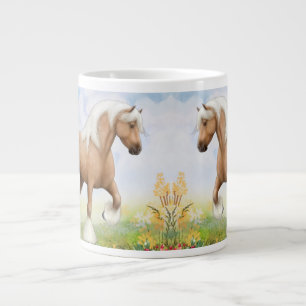 Palomino Sinti und Roma Draft Horse Jumbo-Tasse