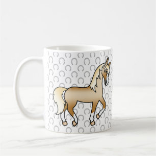 Palomino Süße Cartoon-Trab-Herd-Illustration Kaffeetasse