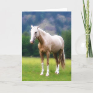 Palomino-Traumpferd Karte