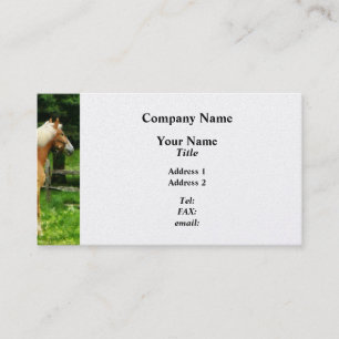 Palomino Walking Away - Platinum Fertig Visitenkarte