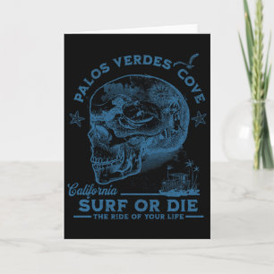 Palos Verdes Beach Surferin Pazifischer Ozean Surf Karte