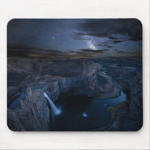 Palouse Falls Park & Milchstraße   Bundesstaat Was Mousepad