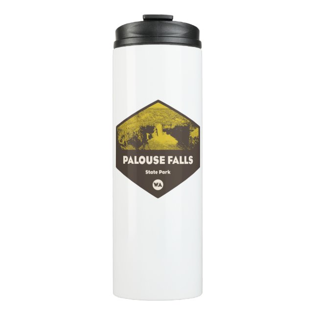 Palouse Falls Staat Park Washington Thermosbecher (Vorderseite)