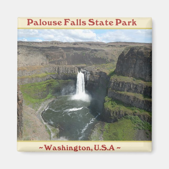 PALOUSE FALLS STAAT PARK WASHINGTON WASHINGTON MAGNET (Vorne)