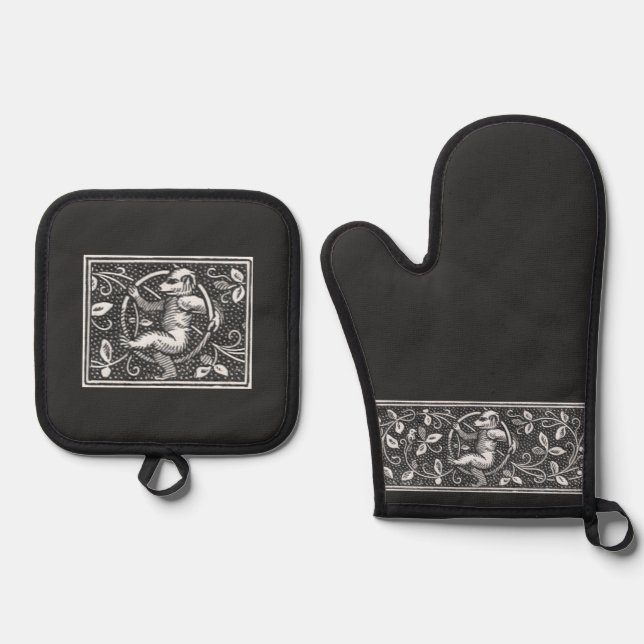 Paltock - Wilkins Bear Ofenhandschuh & Topflappen-Set (Vorderseite)