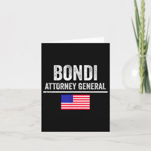 Pam Bondi Generalstaatsanwalt von Präsident Trump Karte
