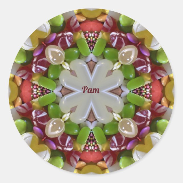 PAM ~ EASTER CANDY ~ RUNDER AUFKLEBER (Vorderseite)