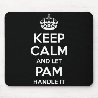 Pam Keep Calm Personalisierter Name Lustiger Gebur Mousepad