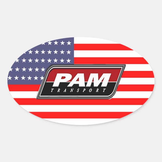 PAM Transport Ovaler Aufkleber (Vorderseite)