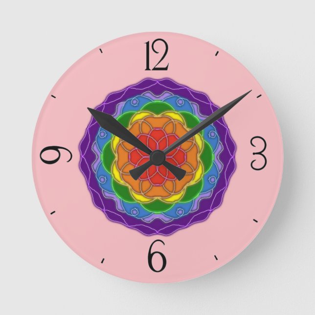 Pamela Design Clock Runde Wanduhr (Vorderseite)