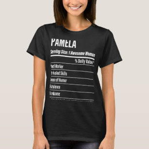 Pamela ernährungsphysiologische Fakten für Größenk T-Shirt