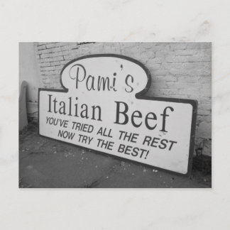 Pami's Italian Beef Postkarte