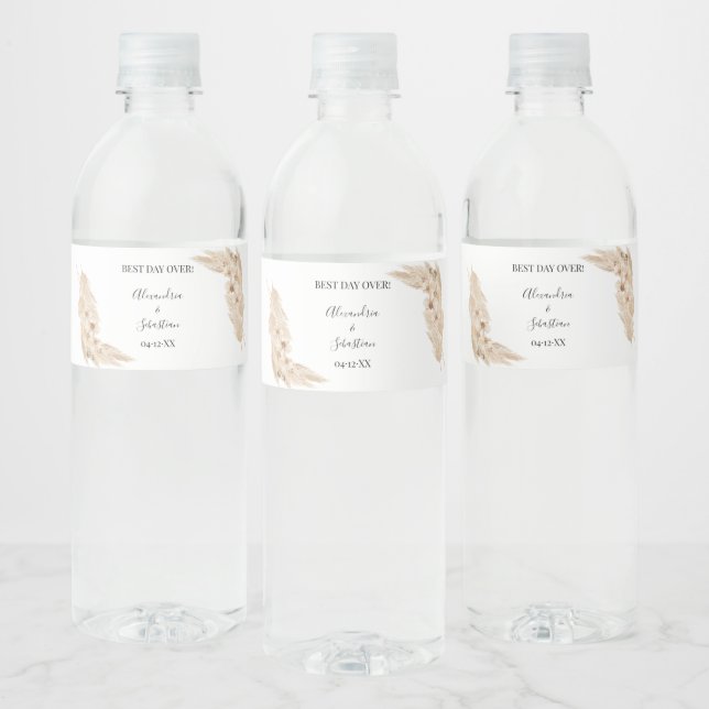 Pampa Grass Brautparty Couples Wedding (Flaschen)