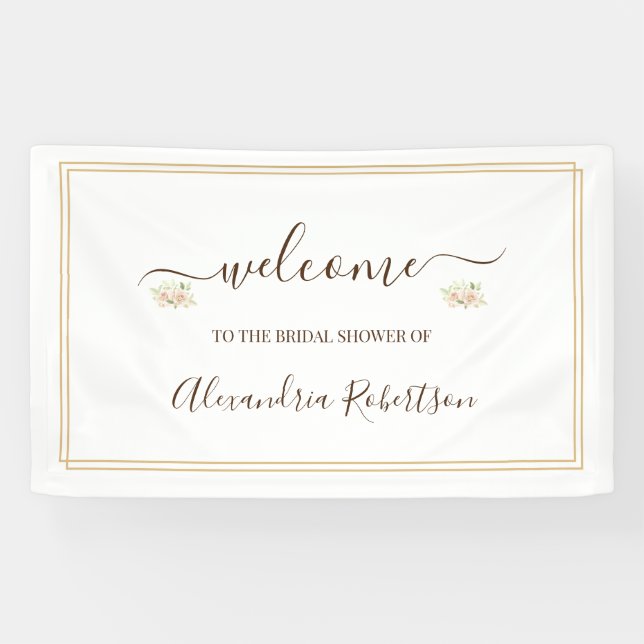 Pampa Grass Bridal Polterabend Willkommen Banner (Horizontal)