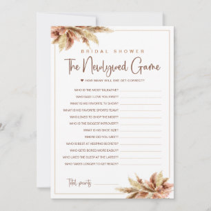 Pampa Grass The Newlyer Brautparty Game Card Einladung