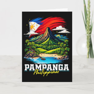 Pampanga Philippinen Souvenir Philippinische Flagg Karte