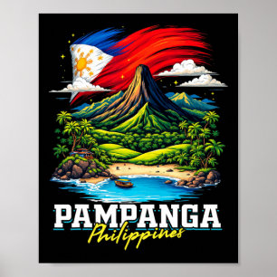 Pampanga Philippinen Souvenir Philippinische Flagg Poster