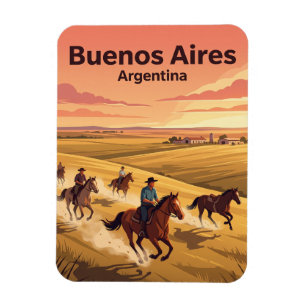 Pampas Estancia Reiten in der Nähe von Buenos Aire Magnet