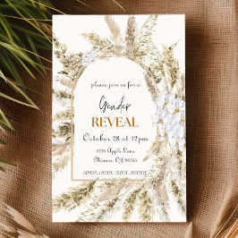 Pampas-Gender-Aufdeckung Einladung