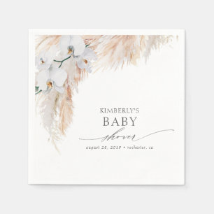 Pampas-Gras Baby Shower / Braut-Shower Tropisch Serviette