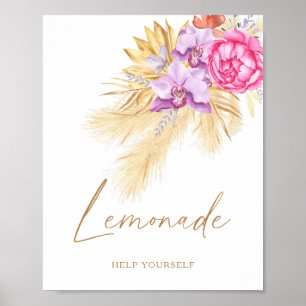 Pampas-Gras Baby Shower - Limonade Poster