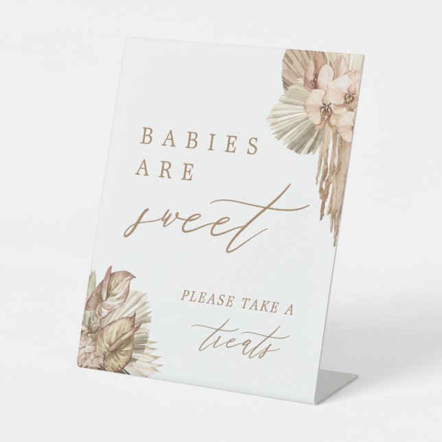 Pampas Gras Babys sind süß, nehmen Sie eine Lecker Sockelschild (Vorderseite)