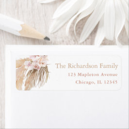 Pampas Gras boho tropische Blätter bohemian