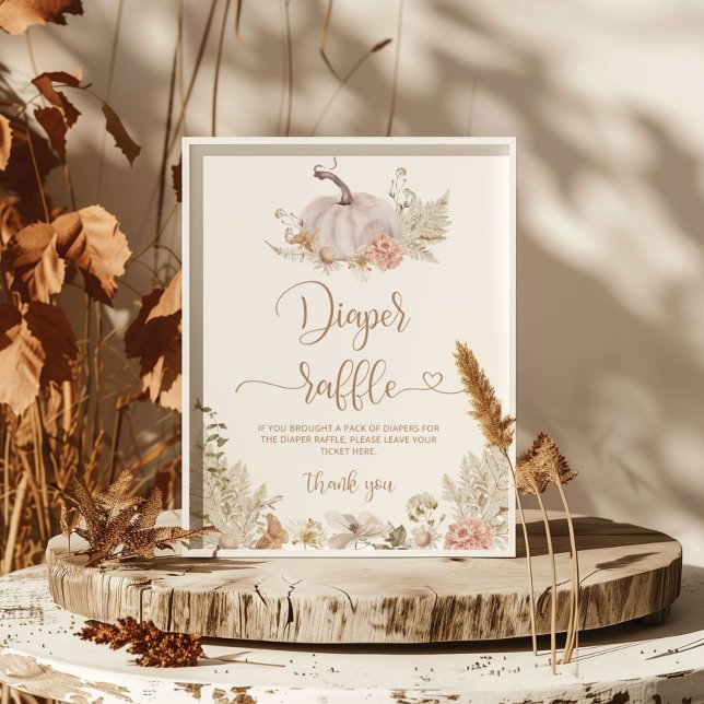 Pampas Gras Kürbis-Windelkreuz-Plakat Poster (Von Creator hochgeladen)