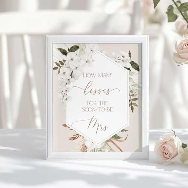 Pampas Gras Rate wie viele Küsse Poster (Von Creator hochgeladen)