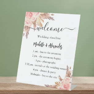 Pampas Gras Rose Blumenzwiebelprogramm Zeitplan Sockelschild