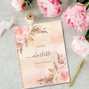 Pampas Gras Rose Gold Blumen Name 2027 Planer