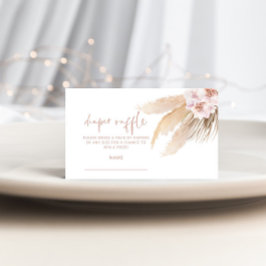 Pampas Gras-Windeln Verlosungskarte Begleitkarte