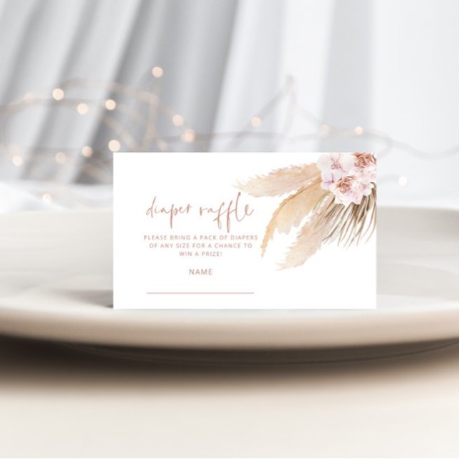 Pampas Gras-Windeln Verlosungskarte Begleitkarte (Von Creator hochgeladen)