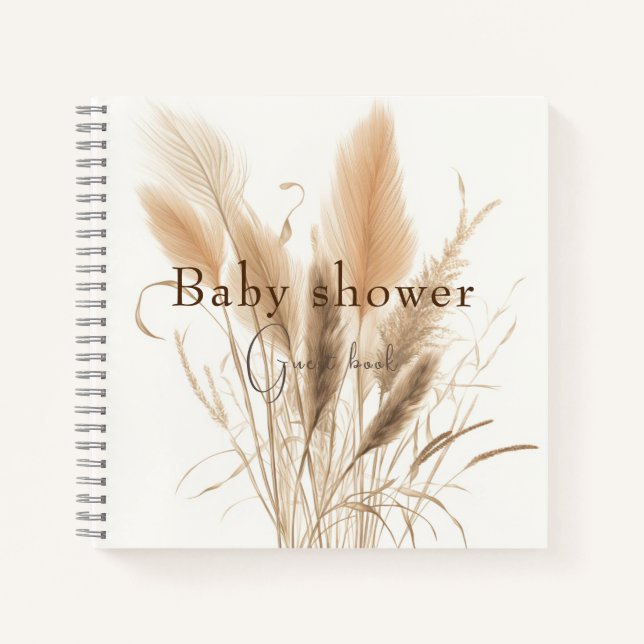 Pampas Grass Baby Duschmassage Buch (Vorderseite)