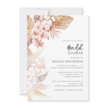 Pampas Grass Blumendusche Einladung