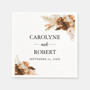 Pampas Grass Bohemisch Boho Wedding Serviette