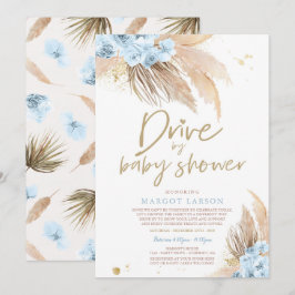 Pampas Grass Bohemisches Laufwerk mit Babydusche Einladung