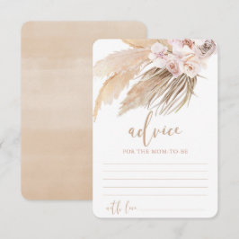 Pampas grass boho bohemian Ratschläge für Eltern Begleitkarte